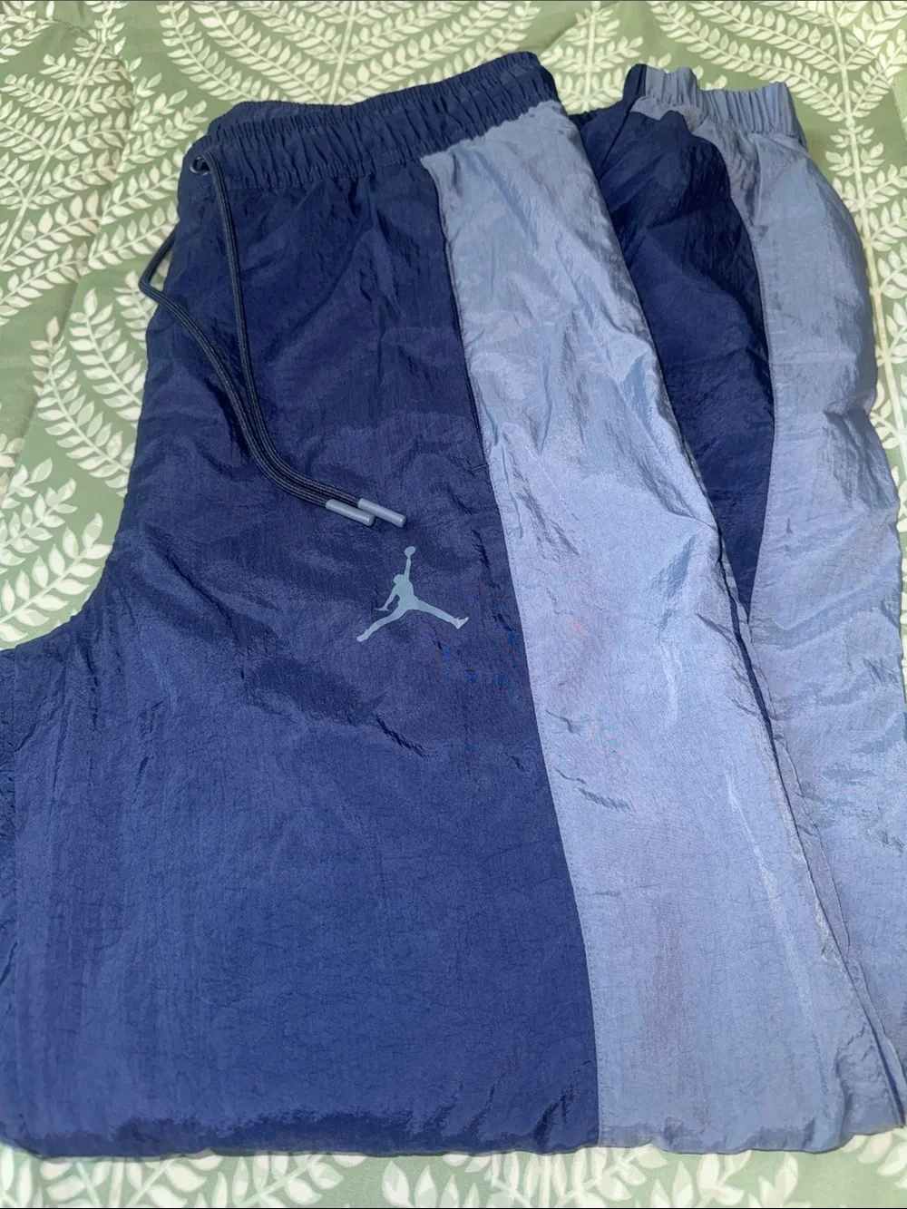 Jordan Navy and Slate Blue Two-Tone Track Pants